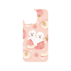 犀牛盾Clear Case防摔背蓋手機殼 - iPhone 15 Pro Max - 【聯名設計款】 - 沐晨Muchen - 蜜桃比熊