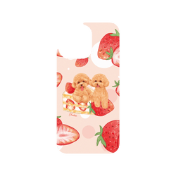 犀牛盾Clear Case防摔背蓋手機殼 - iPhone 15 Pro Max - 【聯名設計款】 - 沐晨Muchen - 草莓貴賓