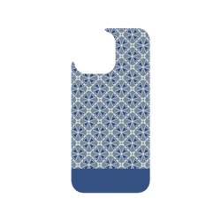 iPhone 15 Pro Max Clear Case (MagSafe 兼容)  老屋顏 經典鐵窗花 - 藍