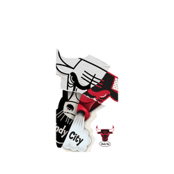 iPhone 15 Pro Max Clear Case (MagSafe 兼容)  NBA 拼接系列-芝加哥公牛 Chicago Bulls - Style Mix