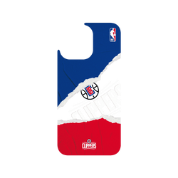 犀牛盾Clear Case防摔背蓋手機殼 - iPhone 15 Pro Max - 【聯名設計款】 - NBA - 熱血系列-洛杉磯快艇 L.A Clippers - Sweat and Tears
