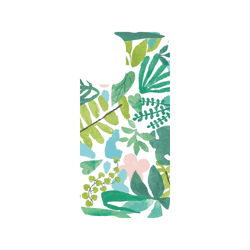 犀牛盾Clear (MagSafe 兼容)防摔背蓋手機殼 - iPhone 16 - 【聯名設計款】 - 印花樂 - 園藝花台/草綠