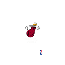 iPhone 16 Clear Case（相機按鈕）  NBA Logo-邁阿密熱火 Miami Heat - Light