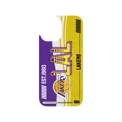 iPhone 16 Clear Case（MagSafe 兼容 & 相機按鈕）  NBA 復古球員卡-洛杉磯湖人 L.A. Lakers - Vintage Card
