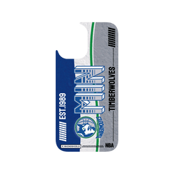 iPhone 16 Clear Case（MagSafe 兼容 & 相機按鈕）  NBA 復古球員卡-明尼蘇達灰狼 Minnesota Timberwolves - Vintage Card