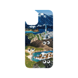 犀牛盾JellyTint (MagSafe 兼容 & 相機按鈕)防摔背蓋手機殼 - iPhone 16 Plus - 【聯名設計款】 - 齊柏林《看見台灣》十週年原創設計系列 - 人在做大自然在看（雪山）