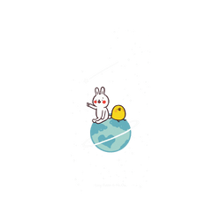iPhone 16 Plus Clear  懶散兔與啾先生 小宇宙