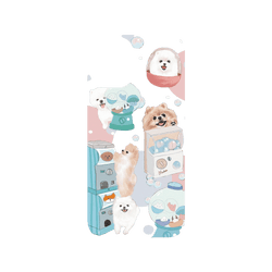 犀牛盾Clear Case防摔背蓋手機殼 - iPhone 16 Plus - 【聯名設計款】 - 沐晨Muchen - 轉蛋博美