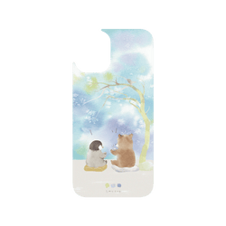 犀牛盾 Clear Case (相機按鈕) 防摔背蓋手機殼 - iPhone 16 Plus - 【聯名設計款】 - 涼丰 LiangFeng - 企鵝與小熊