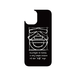 iPhone 16 Plus Clear Case（相機按鈕）  KID KID笑臉-草稿素描款