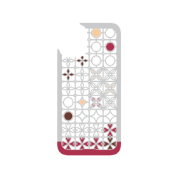 iPhone 16 Plus Clear Case（MagSafe 兼容 & 相機按鈕）  老屋顏 台灣經典鐵窗花 - 北