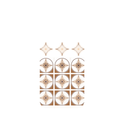iPhone 16 Plus Clear Case（相機按鈕）  老屋顏 Newtro印花磚 - 麻葉