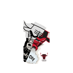 iPhone 16 Plus Clear Case（相機按鈕）  NBA 拼接系列-芝加哥公牛 Chicago Bulls - Style Mix