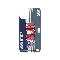 犀牛盾 Clear Case (相機按鈕) 防摔背蓋手機殼 - iPhone 16 Plus - 【聯名設計款】 - NBA - 復古球員卡-紐澤西籃網 New Jersey Nets - Vintage Card