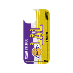 iPhone 16 Plus Clear Case（MagSafe 兼容 & 相機按鈕）  NBA 復古球員卡-洛杉磯湖人 L.A. Lakers - Vintage Card