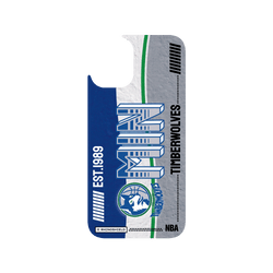 iPhone 16 Plus Clear Case（相機按鈕）  NBA 復古球員卡-明尼蘇達灰狼 Minnesota Timberwolves - Vintage Card