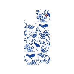 犀牛盾Clear Case防摔背蓋手機殼 - iPhone 16 Plus - 【聯名設計款】 - 國立故宮博物院 - 花卉系列-青花瓷紋