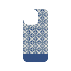 iPhone 16 Pro Clear Case（相機按鈕）  老屋顏 經典鐵窗花 - 藍