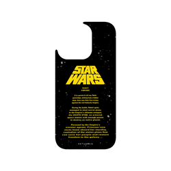 犀牛盾Clear防摔背蓋手機殼 - iPhone 16 Pro - 【聯名設計款】 - 迪士尼-星際大戰 Star Wars - 星際大戰-開場字幕