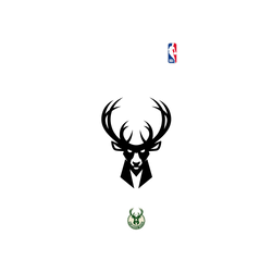 iPhone 16 Pro Clear Case（相機按鈕）  NBA B&W-密爾瓦基公鹿 Milwaukee Bucks B&W