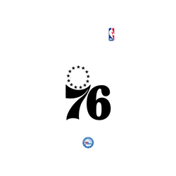 iPhone 16 Pro Clear Case（相機按鈕）  NBA B&W-費城76人 Philadelphia 76ers B&W