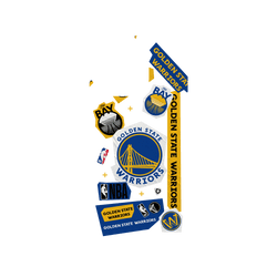 iPhone 16 Pro Clear Case（相機按鈕）  NBA 拼貼系列-金州勇士 Golden State Warriors - Collage
