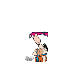 犀牛盾Clear 防摔背蓋手機殼 - iPhone 16 Pro - 【聯名設計款】 - 摩登原始人 The Flintstones - 摩登原始人 - 可愛互動