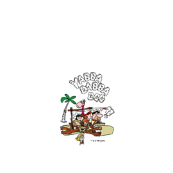 犀牛盾Clear Case防摔背蓋手機殼 - iPhone 16 Pro - 【聯名設計款】 - 摩登原始人 The Flintstones - 摩登原始人一家