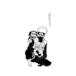 犀牛盾Clear Case防摔背蓋手機殼 - iPhone 16 Pro Max - 【聯名設計款】 - 火影忍者 Naruto - 素描系列-旗木卡卡西&帕克