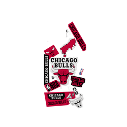 iPhone 16 Pro Max Clear Case（MagSafe 兼容 & 相機按鈕）  NBA 拼貼系列-芝加哥公牛 Chicago Bulls - Collage