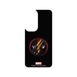 Samsung Galaxy S24 FE 犀牛盾Clear Case (MagSafe 兼容)聯名設計款透明手機殼 迪士尼-漫威 Marvel - 死侍與金鋼狼-Logo