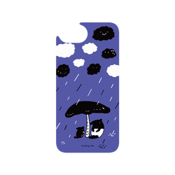 犀牛盾Clear Case防摔背蓋手機殼 - iPhone 17e - 【聯名設計款】 - 馬來貘 Laimo - 下雨了(紫色款)
