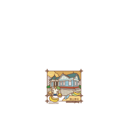 犀牛盾Clear Case防摔背蓋手機殼 - iPhone 17e - 【聯名設計款】 - 老屋顏 Old House Face - 插畫旅行-旗山車站