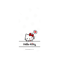 犀牛盾Clear Case防摔背蓋手機殼 - iPhone 17e - 【聯名設計款】 - Hello Kitty - 普普風圓點