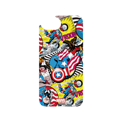 犀牛盾Clear Case防摔背蓋手機殼 - iPhone 17e - 【聯名設計款】 - 迪士尼-漫威 Marvel - 美國隊長-漫畫風格