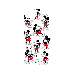 犀牛盾Clear防摔背蓋手機殼 - iPhone 16e - 【聯名設計款】 - 迪士尼-米奇 Mickey - Sticker-米奇的常態