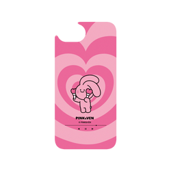 犀牛盾Clear (MagSafe 兼容)防摔背蓋手機殼 - iPhone 17e - 【聯名設計款】 - PINK&VEN - Pink