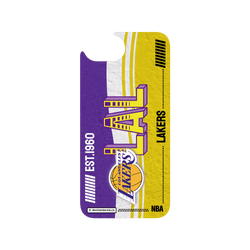 iPhone 17e Clear Case (MagSafe 兼容)  NBA 復古球員卡-洛杉磯湖人 L.A. Lakers - Vintage Card