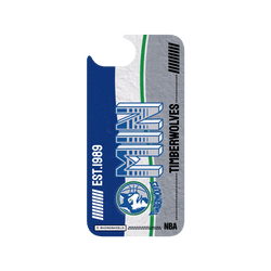 iPhone 16e Clear Case (MagSafe 兼容)  NBA 復古球員卡-明尼蘇達灰狼 Minnesota Timberwolves - Vintage Card