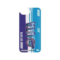 iPhone 17e Clear Case (MagSafe 兼容)  NBA 復古球員卡-猶他爵士 Utah Jazz - Vintage Card