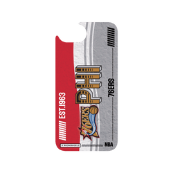 iPhone 17e Clear Case (MagSafe 兼容)  NBA 復古球員卡-費城76人 Philadelphia 76ers - Vintage Card