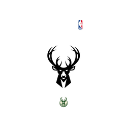 iPhone 16e Clear Case (MagSafe 兼容)  NBA B&W-密爾瓦基公鹿 Milwaukee Bucks B&W