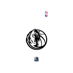 iPhone 17e Clear Case (MagSafe 兼容)  NBA B&W-達拉斯獨行俠 Dallas Mavericks B&W