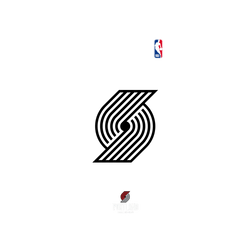 iPhone 17e Clear Case (MagSafe 兼容)  NBA B&W-波特蘭拓荒者 Portland Trail Blazers B&W - Light