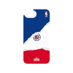 犀牛盾Clear Case防摔背蓋手機殼 - iPhone 16e - 【聯名設計款】 - NBA - 熱血系列-洛杉磯快艇 L.A Clippers - Sweat and Tears