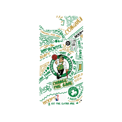 iPhone 17e Clear Case (MagSafe 兼容)  NBA 塗鴉系列-波士頓塞爾提克 Boston Celtics - Graffiti