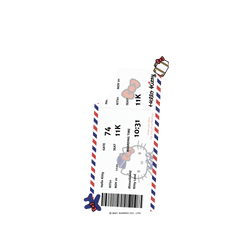 犀牛盾Clear Case手機殼 - Samsung Galaxy S25 - 【聯名設計款】 - Hello Kitty - 機票