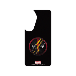 Samsung Galaxy S25 犀牛盾Clear Case (MagSafe 兼容)聯名設計款透明手機殼 迪士尼-漫威 Marvel - 死侍與金鋼狼-Logo