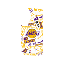 Galaxy S25 Clear Case (MagSafe 兼容)  NBA 塗鴉系列-洛杉磯湖人 L.A. Lakers - Graffiti