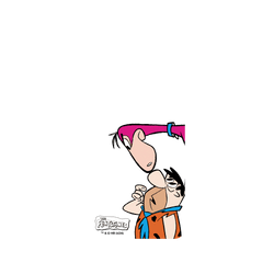 Samsung Galaxy S25 犀牛盾Clear Case (MagSafe 兼容)聯名設計款透明手機殼 摩登原始人 The Flintstones - 摩登原始人 - 可愛互動